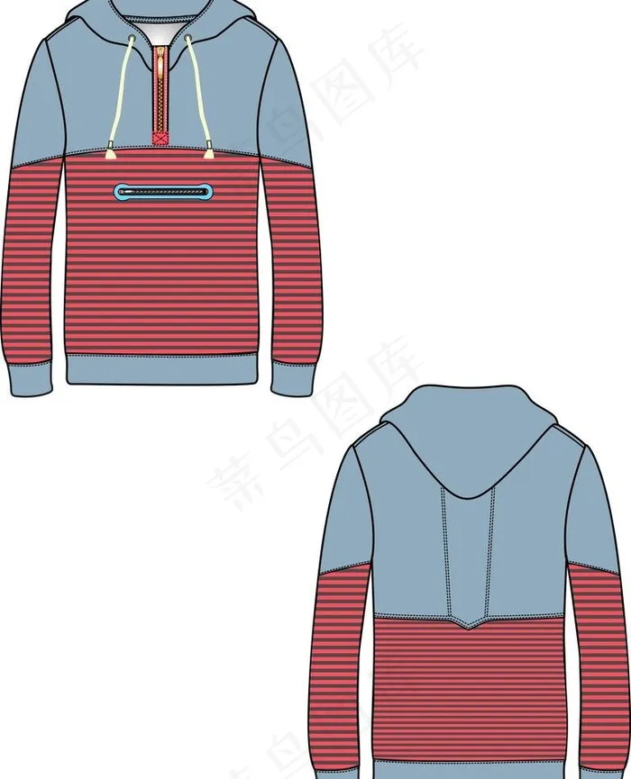 衣服cdr矢量模版下载