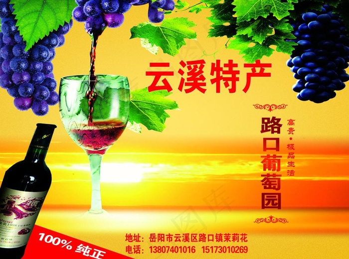 葡萄酒广告图片