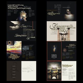 黑色创意房地产画册设计矢量素材