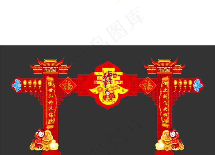 造型门cdr矢量模版下载