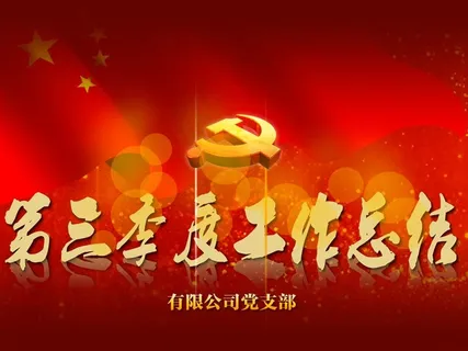 党支部季度党建工作总结报告ppt模...