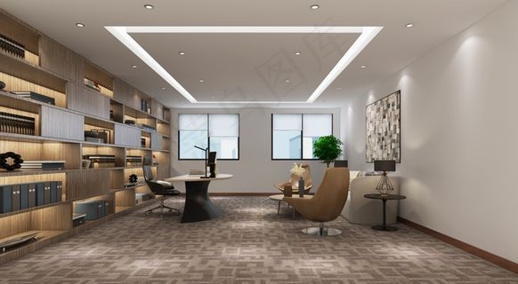 公司办公室效果图