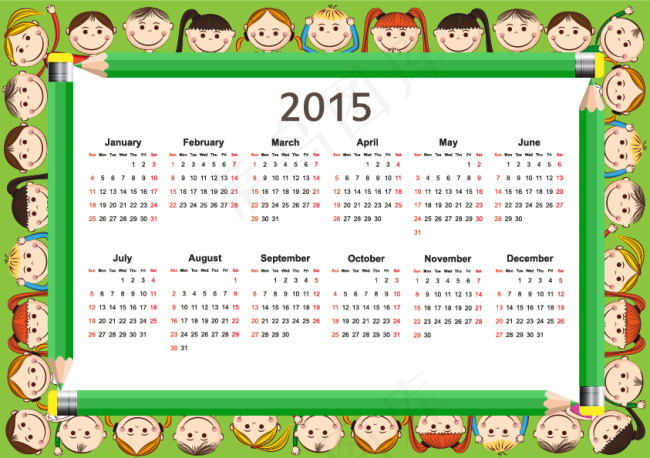 2015年素材eps,ai矢量模版下载