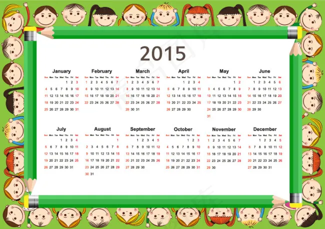 2015年素材eps,ai矢量模版下载