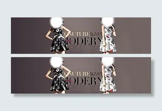 淘宝女装连衣裙海报背景素材