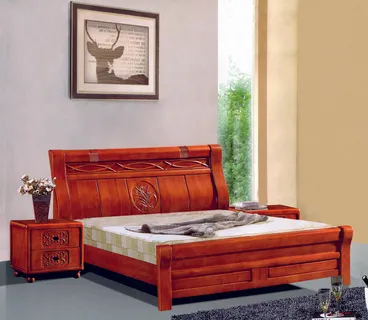 高档实木床素材