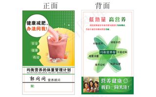减肥营养顾问名片矢量素材cdr