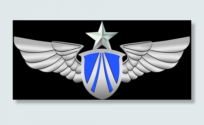 空军标志psd模版下载