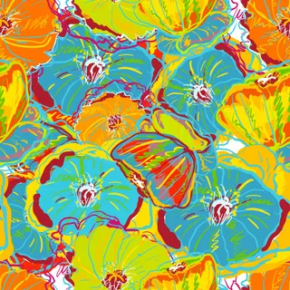 美丽的手绘背景图案01矢量