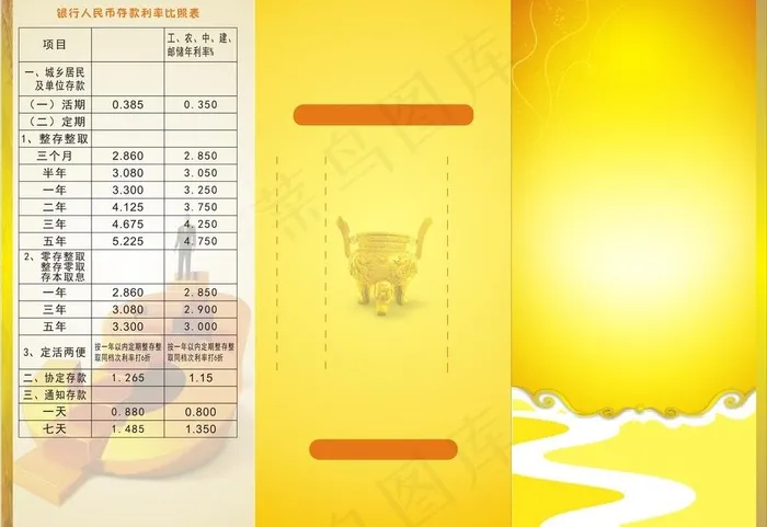 金融三折页图片cdr矢量模版下载