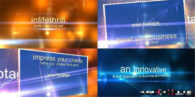 梦幻光效中的时尚迷人展示AE模板