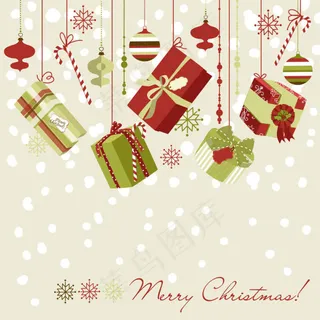 精美圣诞图案02——矢量素材