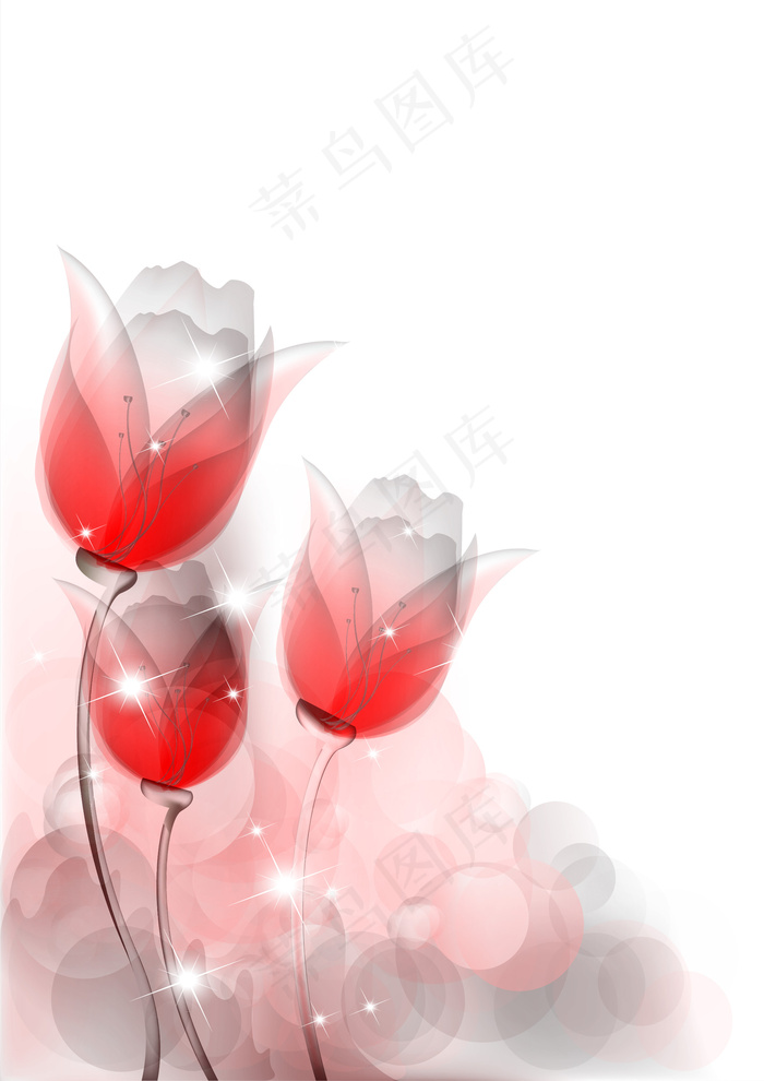 炫彩鲜花04—矢量素材eps,ai矢量模版下载