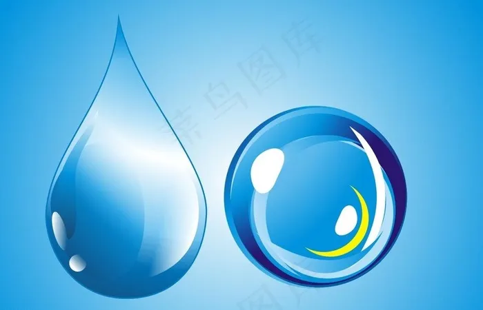 水滴图片cdr矢量模版下载
