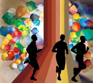 动感梦幻体育运动背景图片