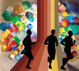 动感梦幻体育运动背景图片