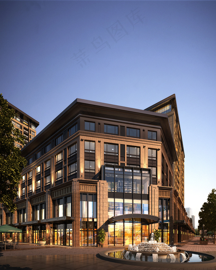 剑桥府邸建筑效果图图片