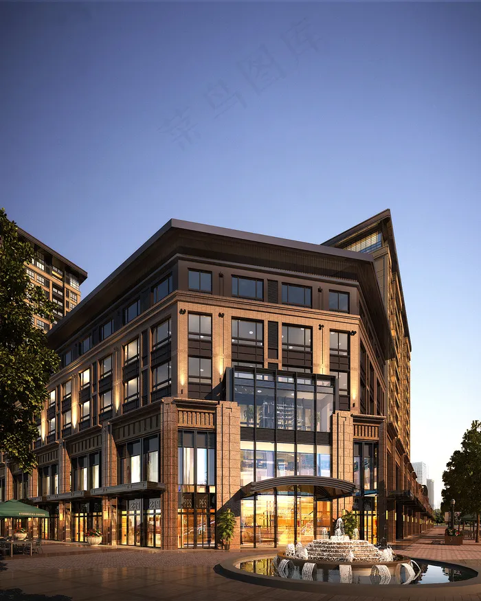 剑桥府邸建筑效果图图片