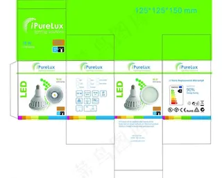 led灯包装彩盒图片