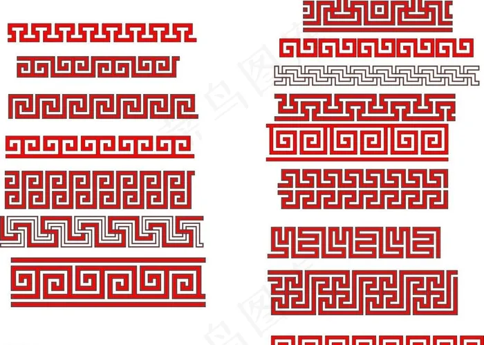 中国传统花边图片cdr矢量模版下载