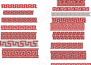 中国传统花边图片