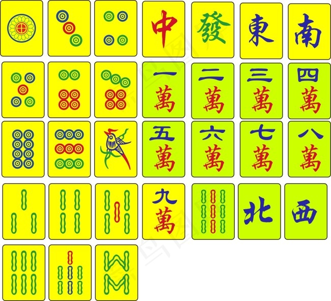 麻将大赛cdr矢量模版下载