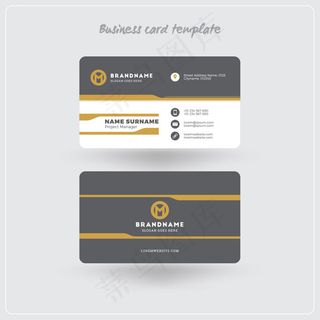 黑色时尚商务名片