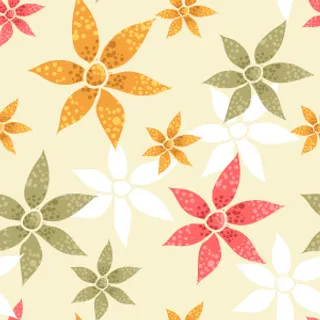 美丽的花朵图形无缝矢量背景图案