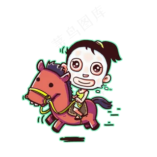 手绘女性化妆美容png免扣素材