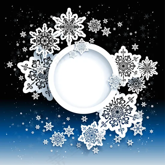 冬天雪花背景矢量图免费下载ai矢量模版下载