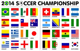 2014足球锦标赛向量