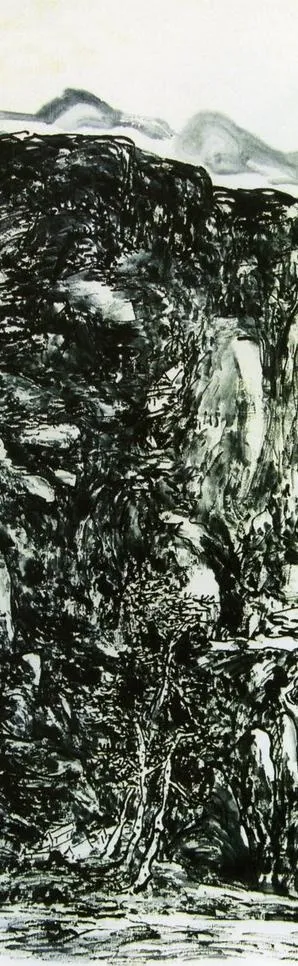 黄宾虹水墨山水图片