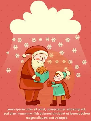 圣诞背景 圣诞节插画图片