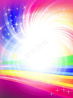 炫彩展板背景分层素材图片