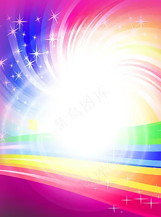 炫彩展板背景分层素材图片