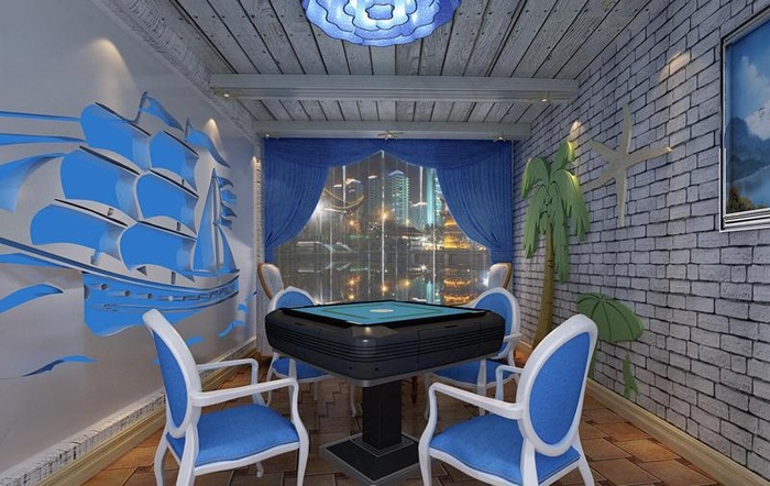 棋牌房间设计 棋牌馆设计图片