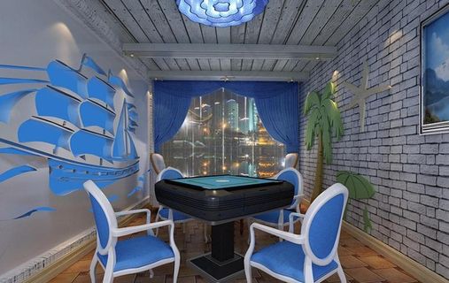 棋牌房间设计 棋牌馆设计图片