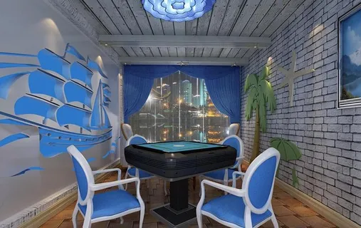 棋牌房间设计 棋牌馆设计图片