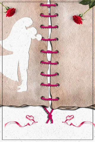 情人节简约文艺广告背景