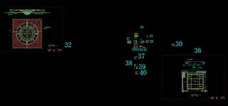 天花大样角线cad图纸