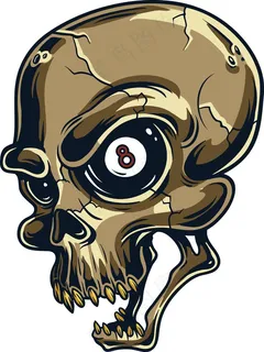 矢量赌博的头骨