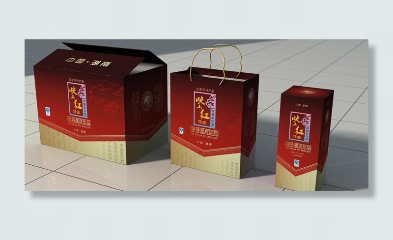 白酒包装盒 (展开图)图片cdr矢量模版下载