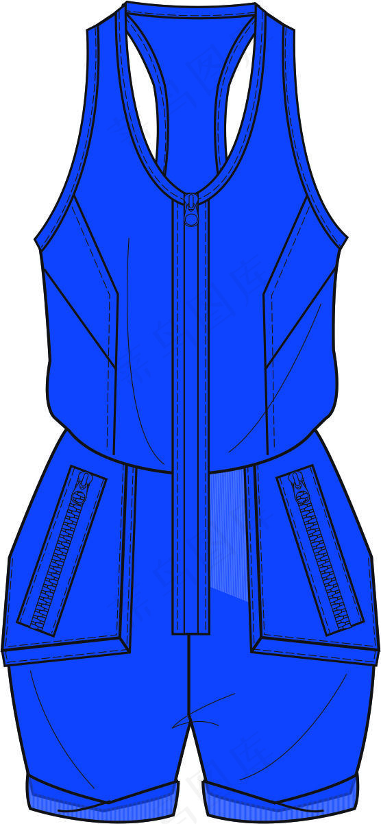 赛车手背心短裤