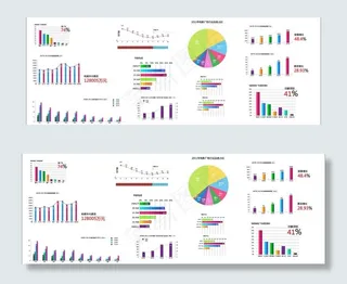 柱状图 饼状图 图表图片