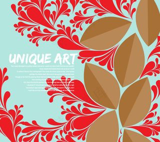 鲜红纹样折痕图案背景