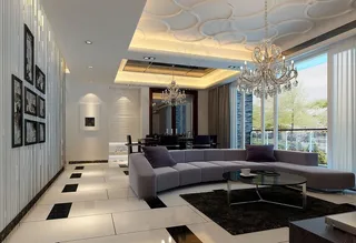 中式客厅装修设计效果图