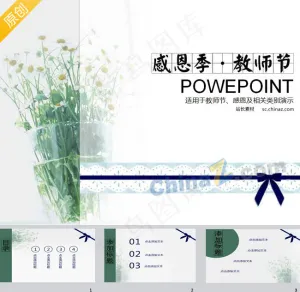 教师节祝福ppt模板预览图