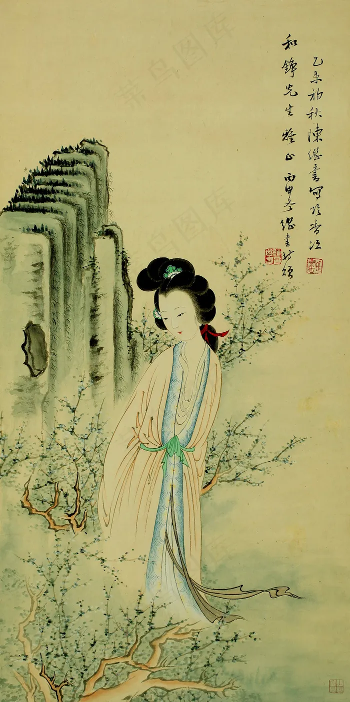 思春 国画图片