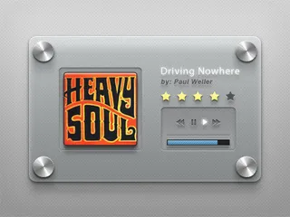 个性播放器界面psd素材