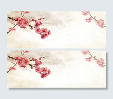 水墨梅花背景  水墨梅花背景